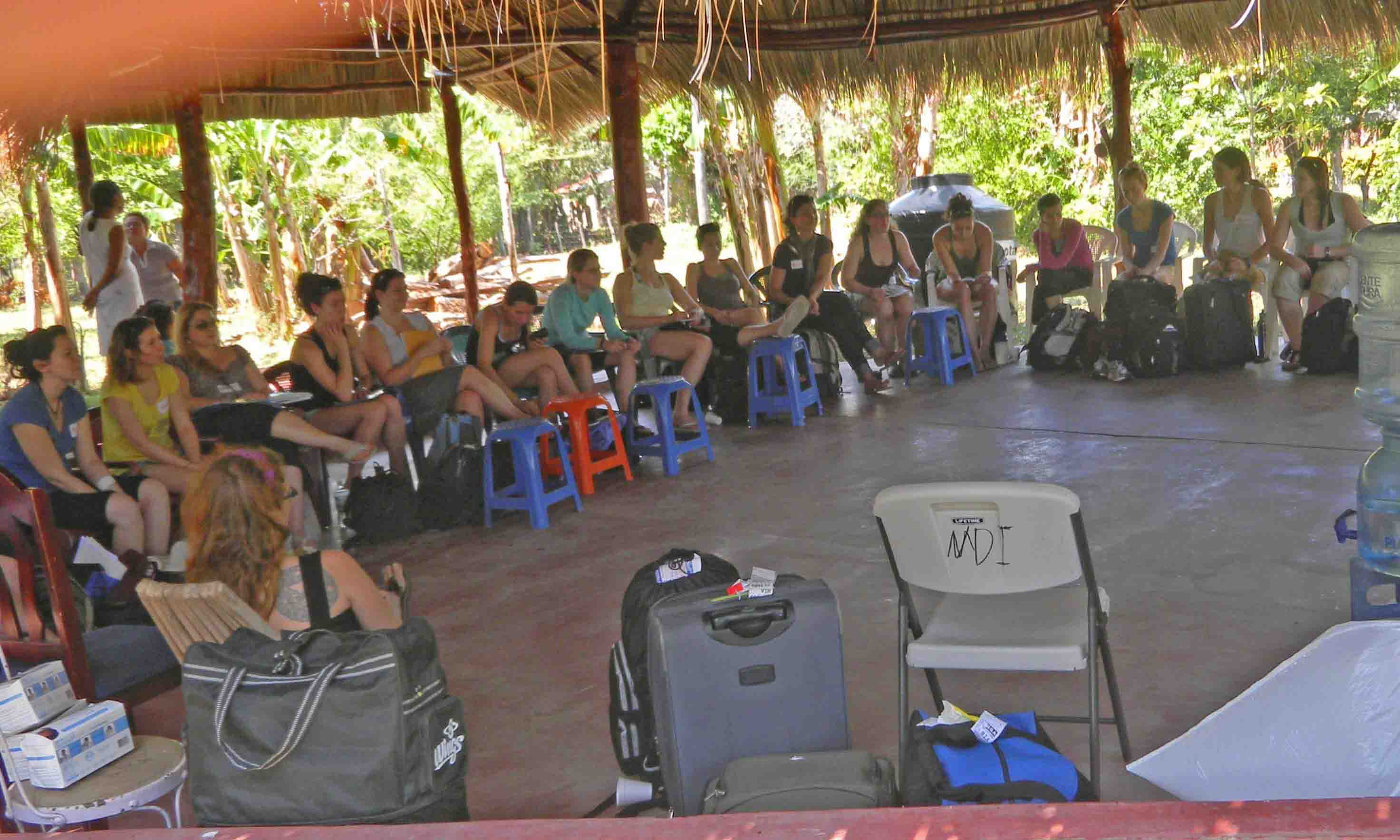 Participants in
        group setting